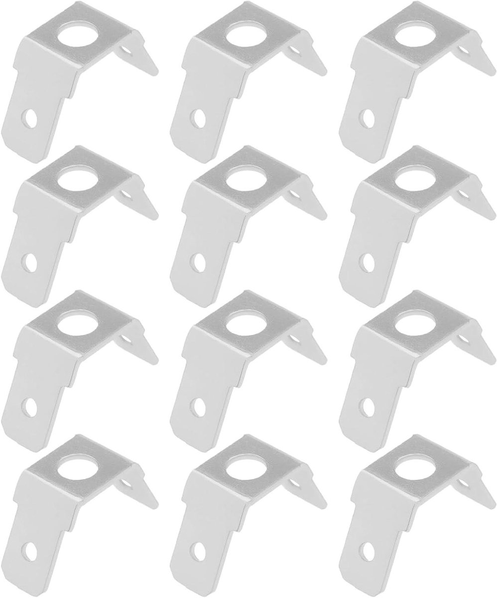 Allecto Plus - PCB Connector Beugels M4 45-Graden Printplaat Clip 6.35mm Kabel Bedrading Elektronica 11.8x8.2mm 50 Stuks.