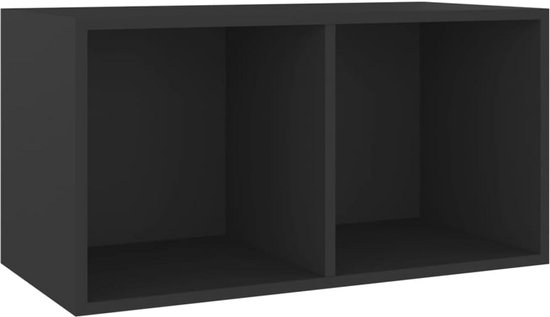 LP opbergbox voor 50 LP's, zwart. model 2 - Yuppe Fish - Platenzaak