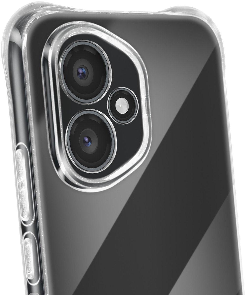 ENKAY, Hoesje voor Honor 400 van flexibel siliconen met verstevigde hoeken en bumpers, Transparant