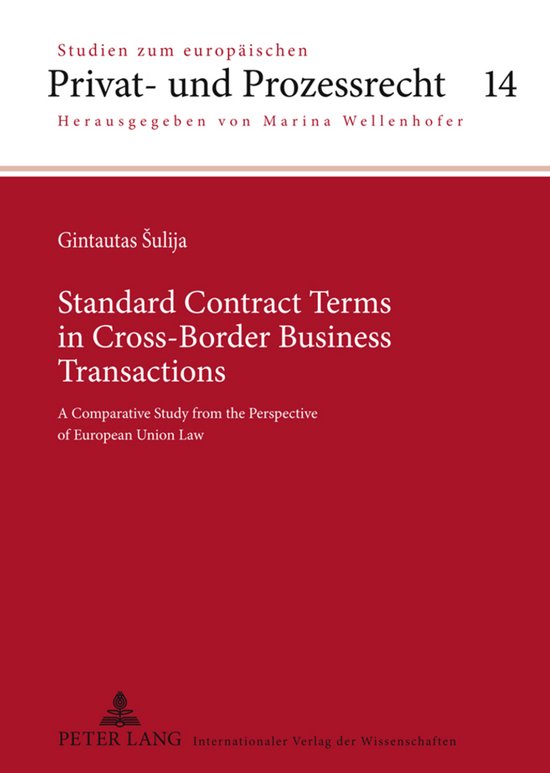 Standard Contract Terms in Cross-Border Business Transaction ... - cover