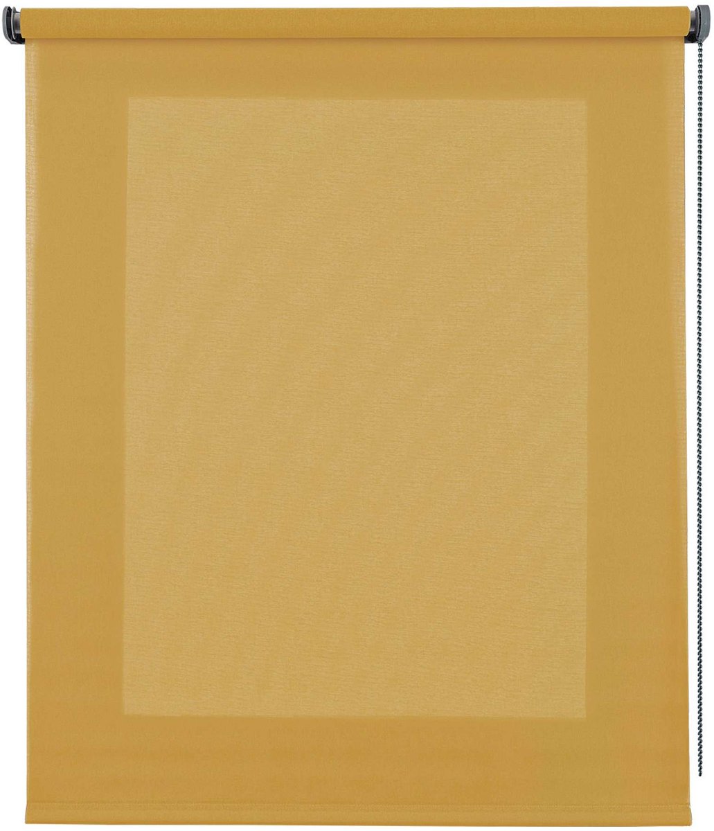 Storesdeco - Doorschijnend rolgordijn, rolgordijnen voor ramen geel 100x250 cm