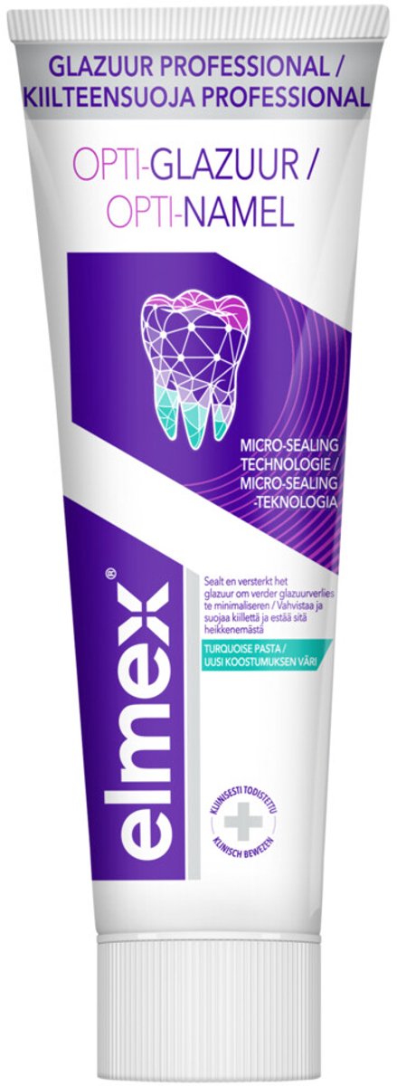 Elmex Tandpasta Glazuur Professional Opti-Glazuur - 3 x 75 ml - Voordeelverpakking