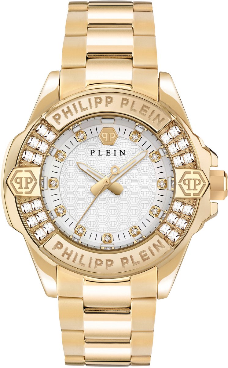 Philipp Plein Plein Majesty PWOFA0725 Horloge - Staal - Goudkleurig - Ø 38 mm