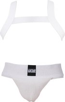 Barcode Berlin Multipack 1x Jockstrap Sergey + 1x Harnais Matt White - TAILLE L - Sous-vêtements homme - Jockstrap pour homme - Jockstrap homme