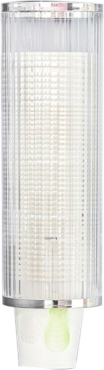 Allecto Plus - Plastic bekerdispenser voor wandmontage - Automatische bekerhouder voor waterkoeler - Geschikt voor thuis, ziekenhuis, sportschool en kantoor - Zwart