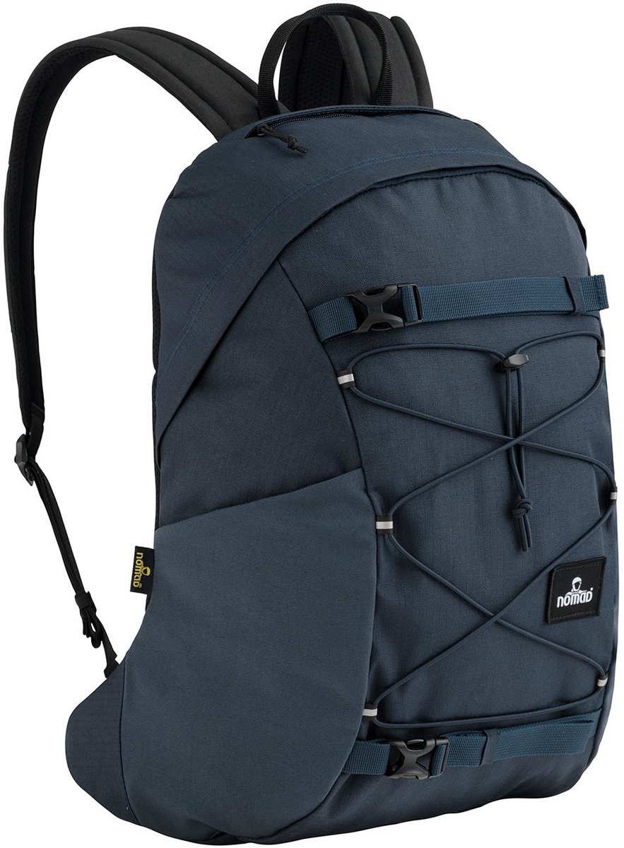 NOMAD® Torcal 16 liter Rugzak | Donkerblauw | Compacte Dagrugzak School & Werk | Laptop Rugtas 15,6 inch | 100% Gerecycled Ripstop | Lichtgewicht & Georganiseerd