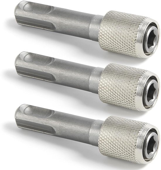 5-tlg. Bohrschlüssel-Adapter-Set – SDS Plus Auf Sechskant, Aus Chrom-Vanadium-Stahl, Für Elektrowerkzeuge