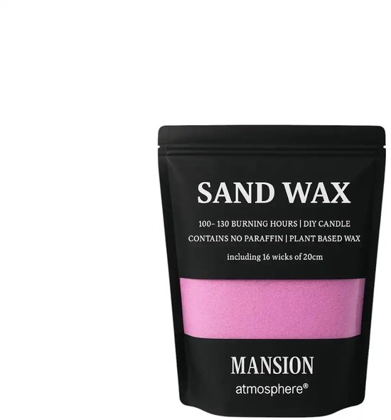 ATMOSPHÈRE DE MANOIR - Cire de Sable - VIOLET - 1 Kg - 16 mèches incluses