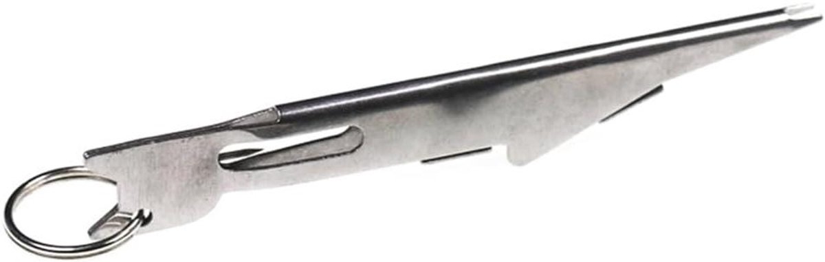Allecto Plus - Vishaak Bindgereedschap voor Snelle Knoopbinding - Vliegvissen accessoires - Zilver/Zwart/Goud - Ideaal voor Haken en Lokt