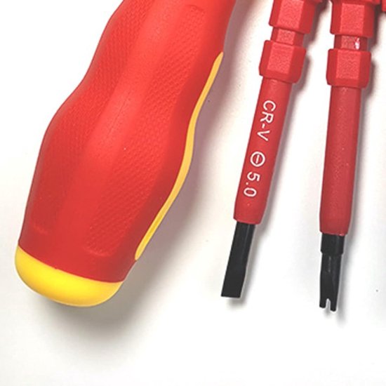 1Pc Geïsoleerde Pp Handvat Hand Schroevendraaier S