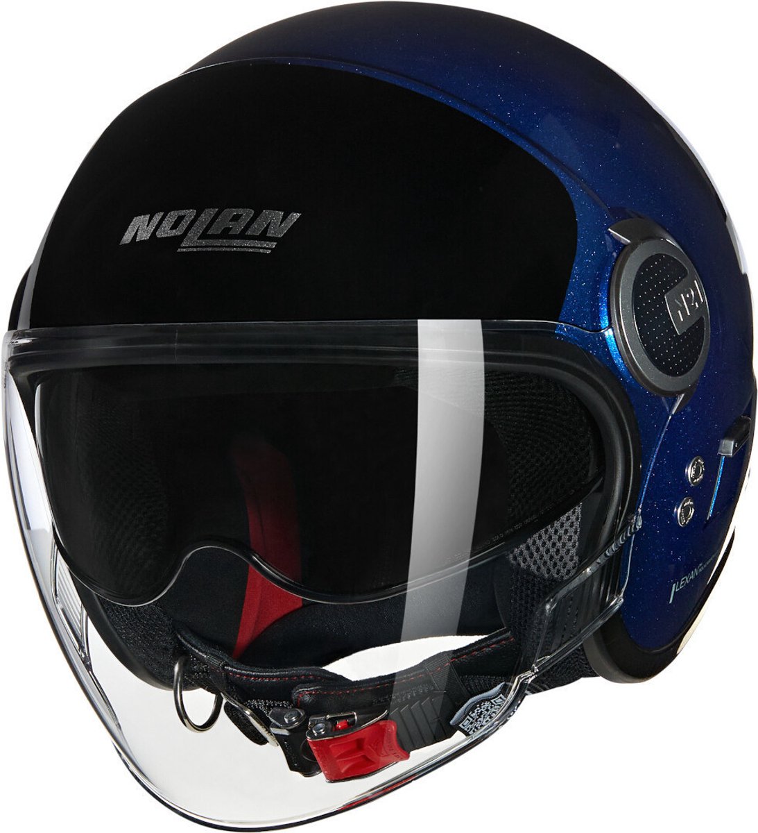 Nolan N21 Visor 06 Verniciatura Speciale 343 Diepblauw Zwart Glossy Jethelm - Helm
