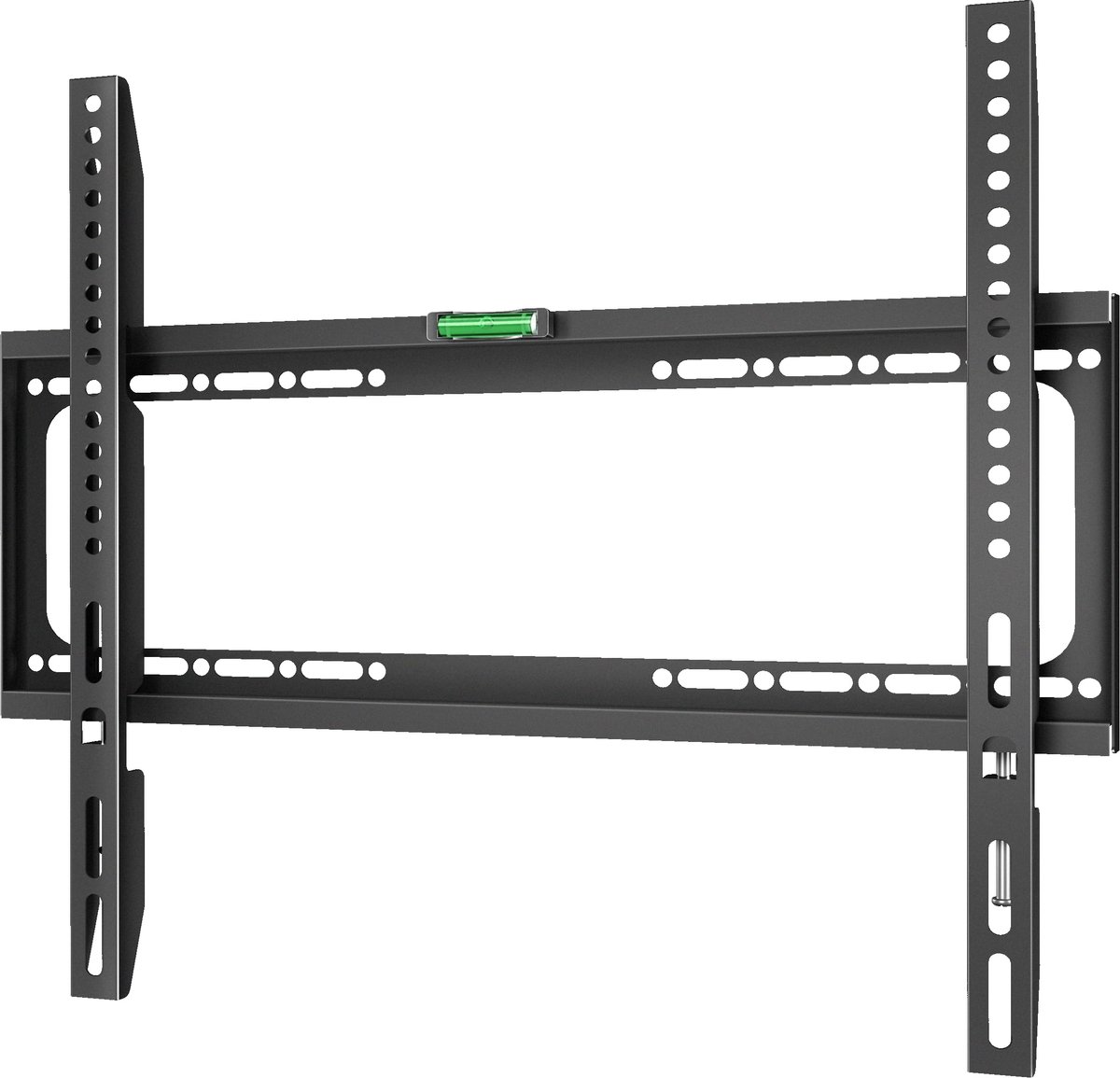 TV muurbeugel voor 26-55 inch TV's tot 45 kg - Vaste TV muurbeugel max VESA 400x400 TV muurbeugel - Ultraslanke TV muurbeugel plat/TV ophanging zwart FME-44B