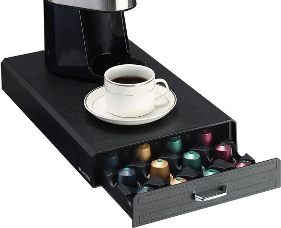 Distributeur Vertical 6 Emplacements Pour Tasses à Café - Porte-Gobelets Économiseur D'Espace, Stable Et Antidérapant