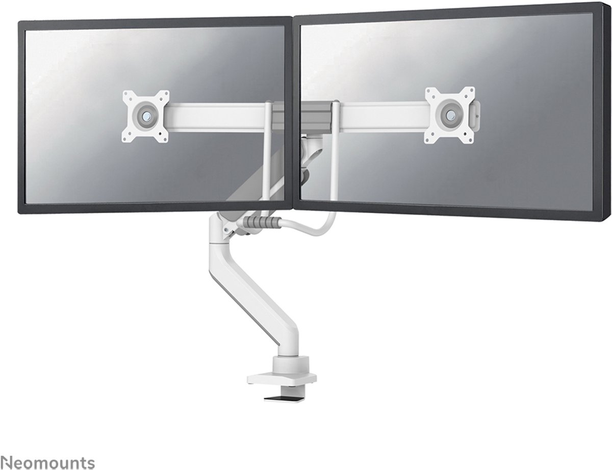 Neomounts DS75-450WH2 Crossbar Monitorarm Gasgeveerd - Wit