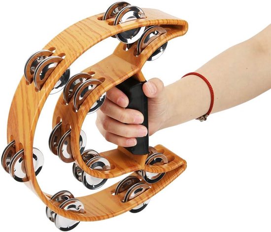 Allecto Plus - Dubbele Rij Sambabal Handbel Klapper Trommel Percussie ...