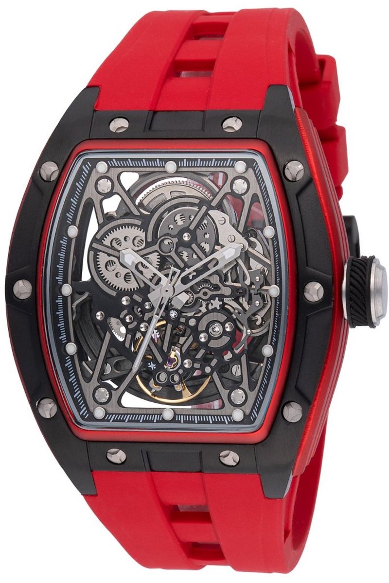 Invicta S1 Rally 49017 Heren Horloge - Waterdicht - Analoog - Automatisch Uurwerk - Roestvrij Staal met zwarte Wijzerplaat - 44mm