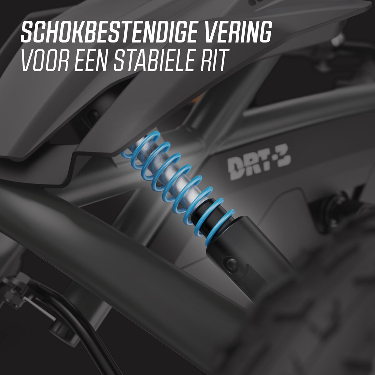 BERG Rally DRT Black 3 Gears Skelter - Drie Versnellingen - Schokabsorberende off-road veren- Verstelbare stoel - 4+ Jaar - Zwart — afbeelding 9