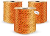 DQ-PP POLYPROPYLEEN Touw, 10 mm, 70 m, ORANJE, Draagvermogen tot 1240 kg Vlechtlijn Textielkoord Lijn Koord Touw Kunststofkoord gevlochten