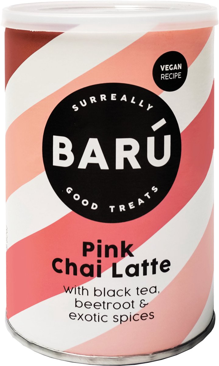 BARÚ Pink Chai Latte - Instant Theepoeder - 4 x 250g - 64 porties
