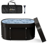IJsbad XL - 420L - Opvouwbaar Zitbad - met Deksel - Ice Bath - Met Accessoires - Zwart - van Faas