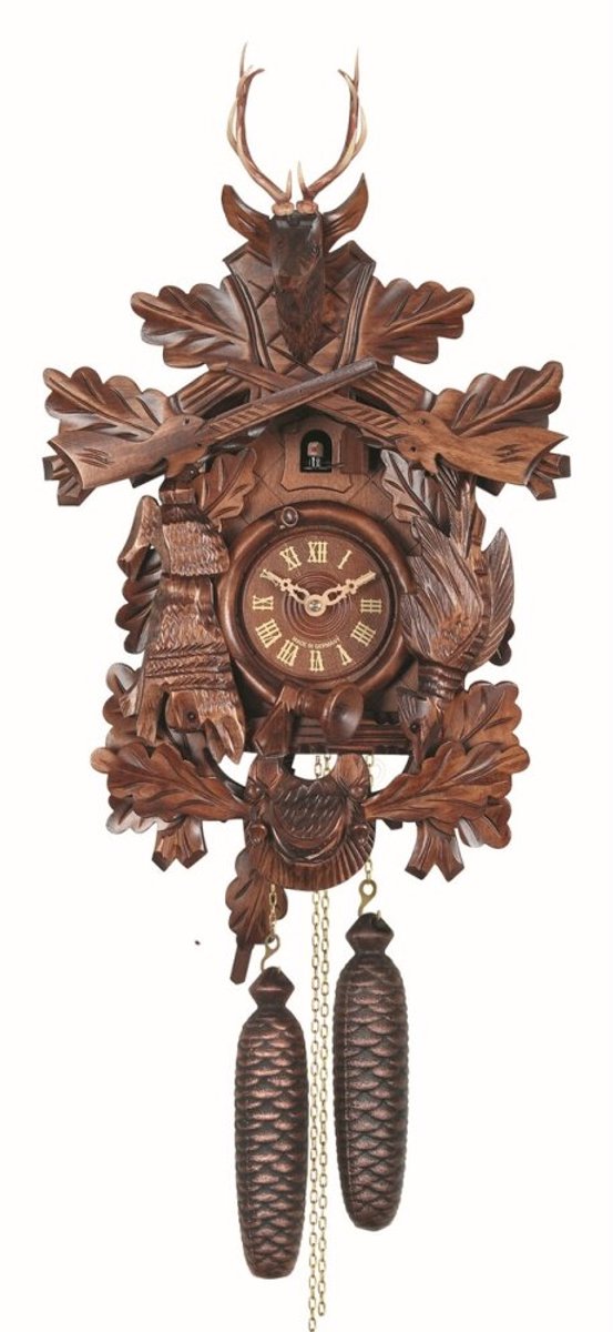 Engstler - 738/8 - Koekoeksklok - 8-daags kettinguurwerk - Notenhout - 50 cm