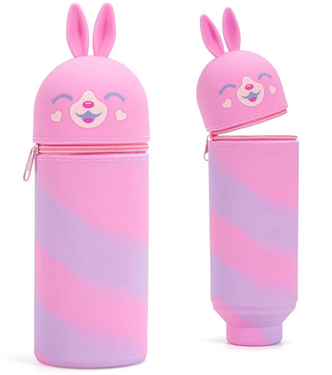 Legemis Siliconen Etui 2-in-1 - Kawaii Konijn Design - DIY Knutsel Etui