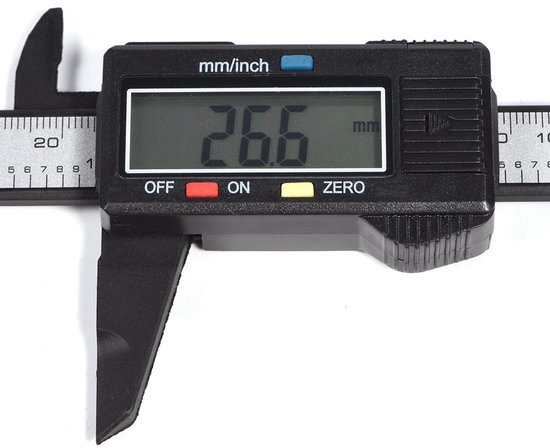 Digital Caliper 150 mm Caliper Electronic Digital LCD Display for Measuring Depth Steps, Outdoor Indoor Black — afbeelding 4