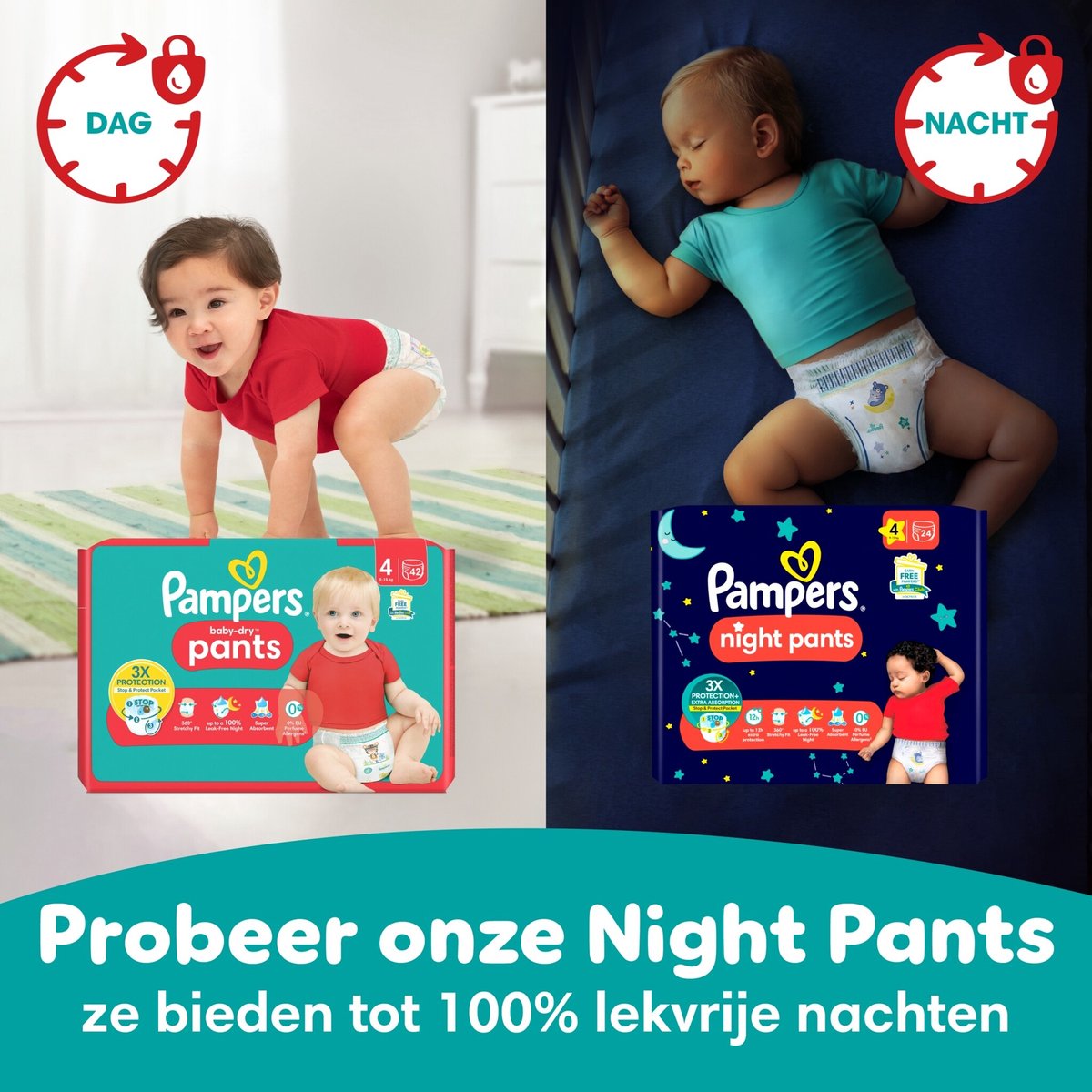 Pampers Baby dry pants luierbroekjes xxl maat 4 bestellen | Albert Heijn