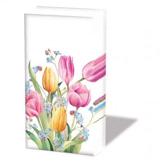 Foto: Ambiente zakdoeken tulips bouquet