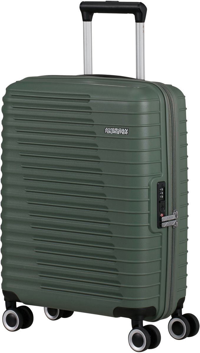 American Tourister Koffer - Roadrush Spinner 55/20 handbagage - Olive Green - 34 l