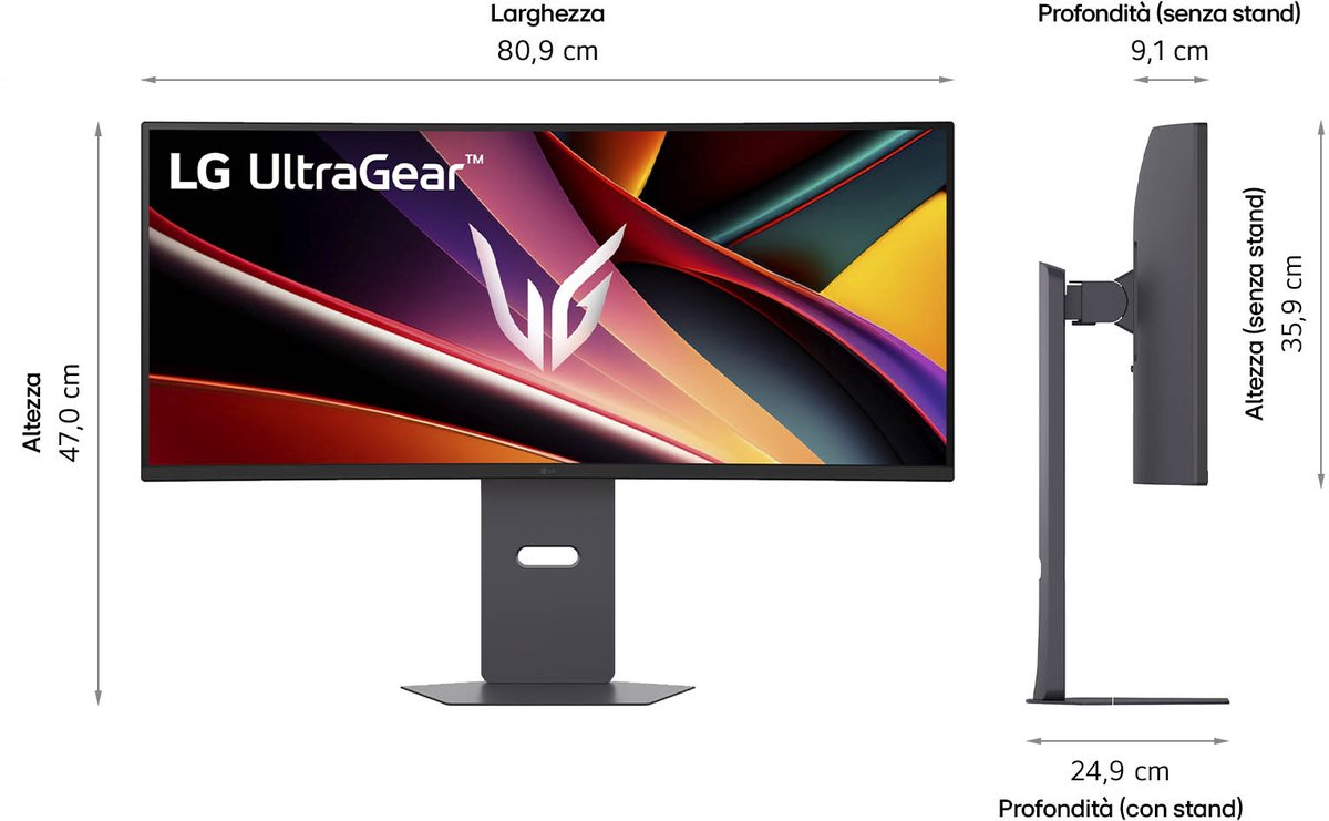 LG 34 inch UltraWide Curved Gaming Monitor 3440x1440 QHD 160Hz 1ms HDR10 FreeSync Premium - Afbeelding 4