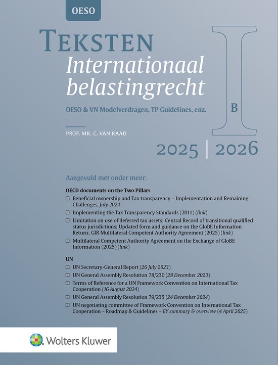 Teksten Internationaal belastingrecht 2025/2026 - cover