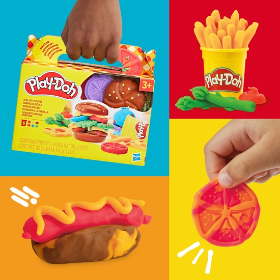 Play-Doh Grillplezier-speelset, speelkeuken, speelgoed voor kinderen van 3+