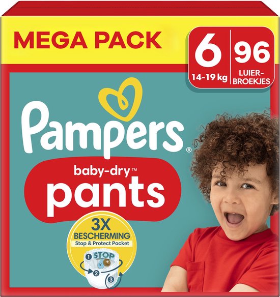 Pampers - Baby Dry Pants - Maat 6 - Mega Pack - 96 stuks - 14/19 KG