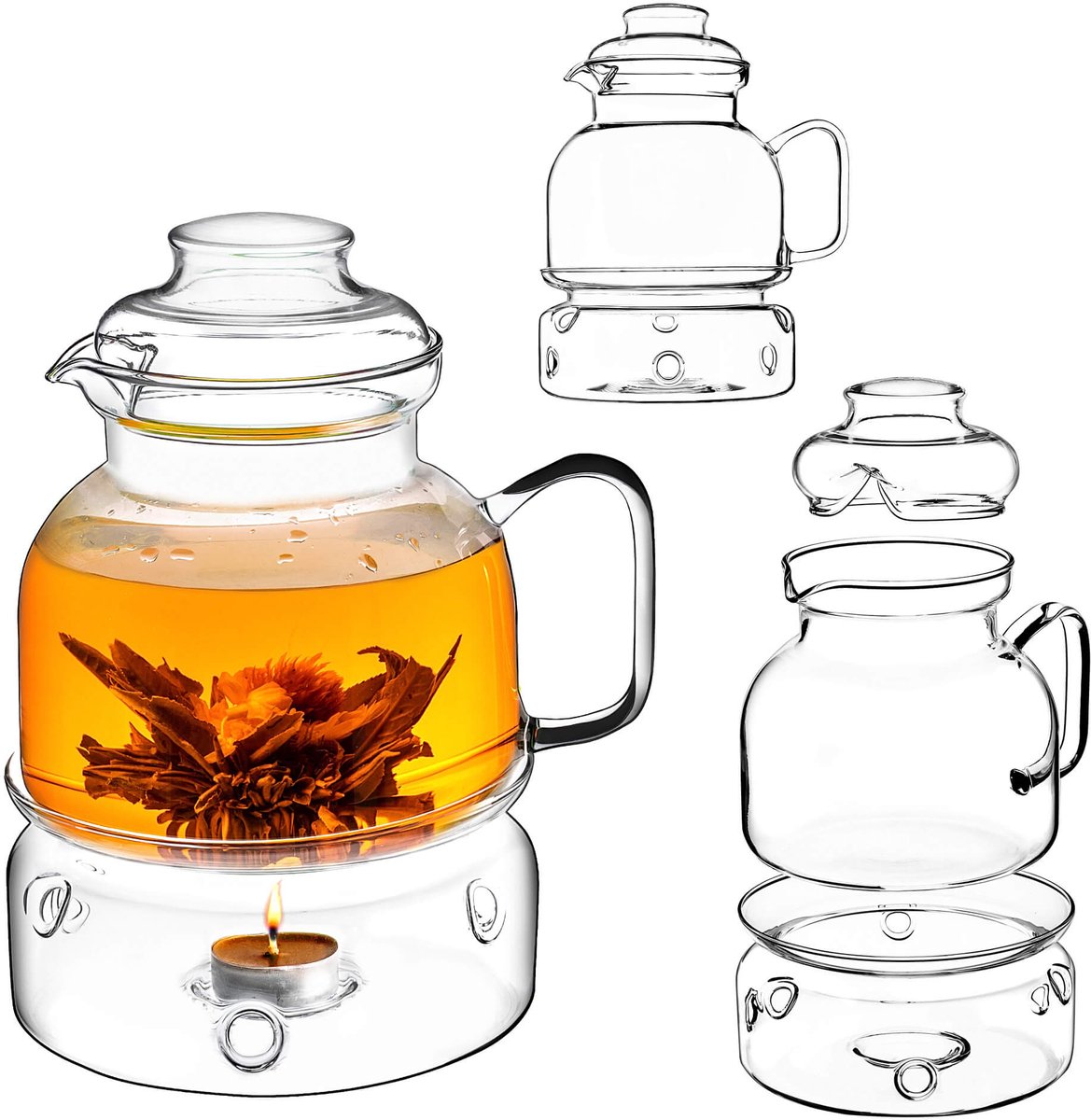 Risel 1,5L hittebestendige kan met warmer