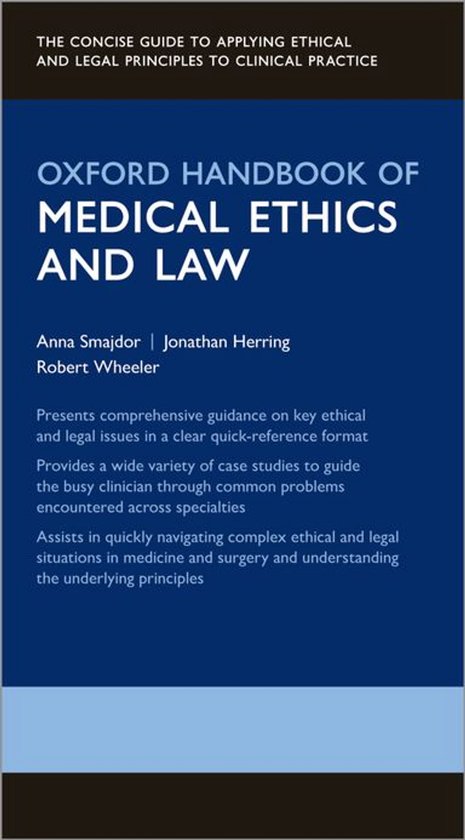 Oxford Medical Handbooks - Oxford Handbook of Medical Ethics ... - cover