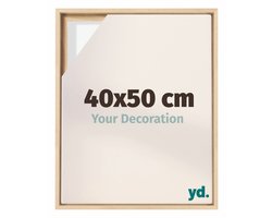 Your Decoration - Baklijst 40x50 cm - Beuken - Baklijst voor Canvas - MDF - Lyon