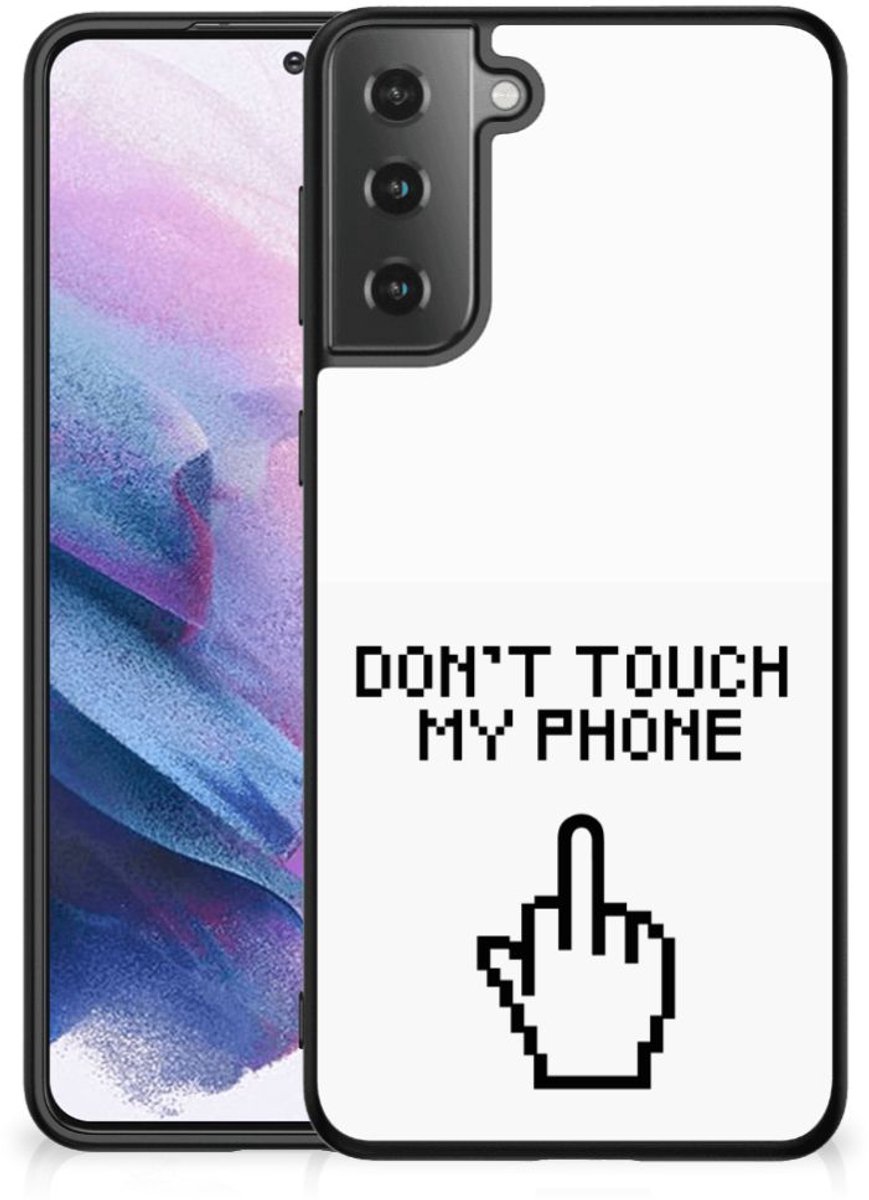 Samsung Galaxy S21 Plus Telefoon Hoesje Finger Don't Touch My Phone