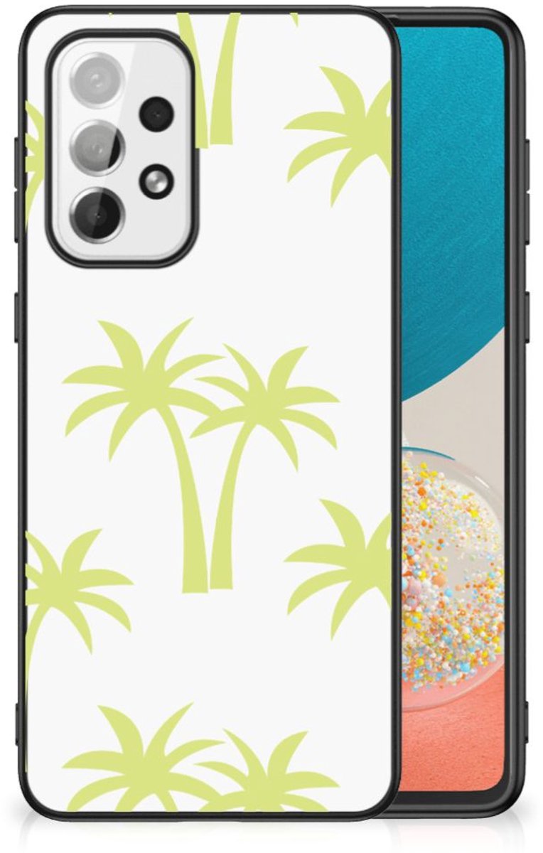 Samsung Galaxy A73 Bloemen Hoesje Palmtrees