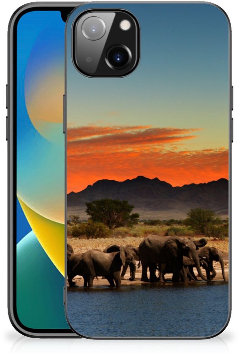iPhone 14 Plus Dierenprint Telefoonhoesje Olifanten