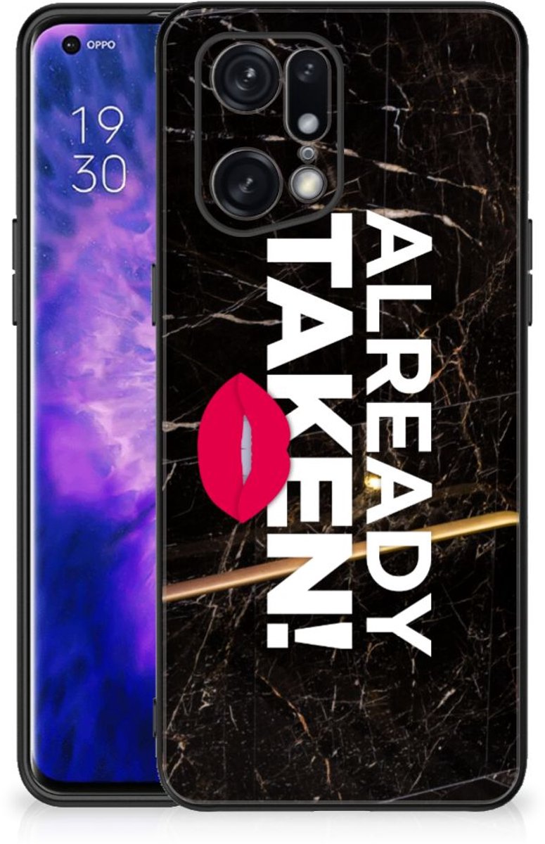 OPPO Find X5 Pro Telefoon Hoesje met tekst Already Taken Black