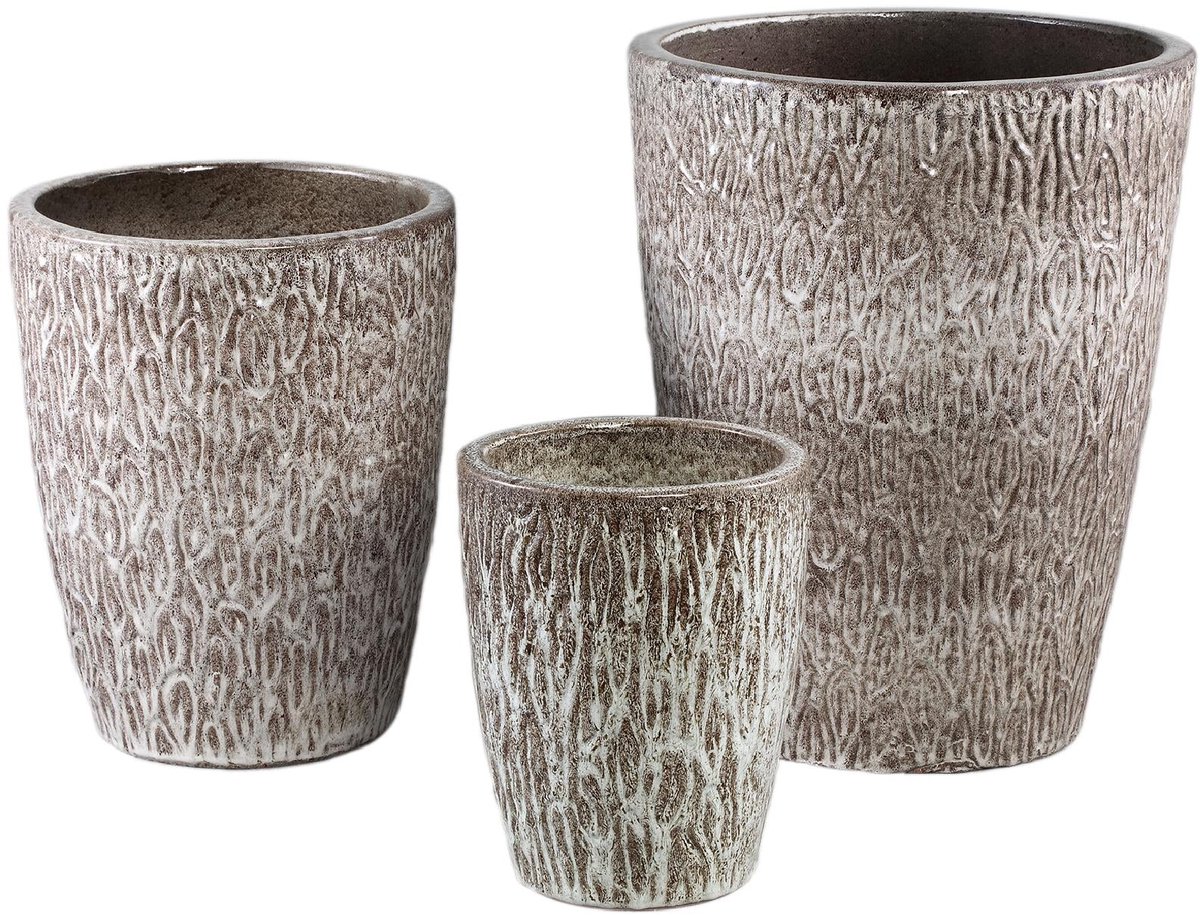 PTMD - Pot Ayli - Bruin - 45x45x58cm - Set van 3