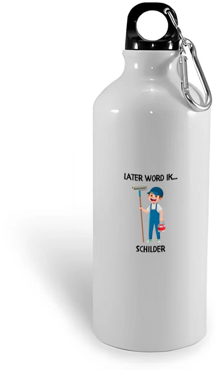 Hacebo® - Later word ik schilder waterfles - baby's - cadeau voor een baby - cadeau voor een peuter - kraamcadeau - Schilderij - kunstenaar - painter - kunst - museum - musea - kunstschilder - verver - portret - water fles - 500ML