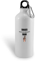 Hacebo® - succes met je nieuwe baan waterfles - Collega - Collega - Bedankje - Cadeautje voor collega - kado - afscheids cadeau - water fles - 600ML