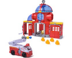 foto van PAW Patrol - Brandweerkazerne Speelset - met Marshall-figuur, brandweerwagen, licht, lanceerder en geluidseffecten