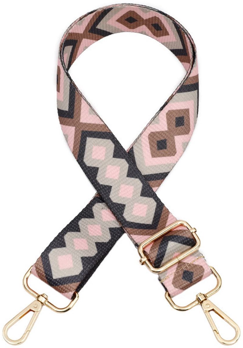 TRANKIELO® – Elegante Schouderriem voor Handtassen – Verstelbare Lengte 80-130 cm – Breedte 3,8 cm – Duurzaam Zilvermetaal – Veelzijdige Accessoire voor Vrouwentassen