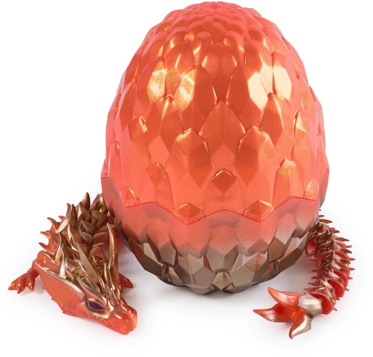 CrystaLynx Dragons, beweegbaar drakenfiguur van 32 cm met verrassingsei, fidgetspeeltje voor thuiskantoren en decoratie voor bureaus (stijlen kunnen verschillen) — afbeelding 5