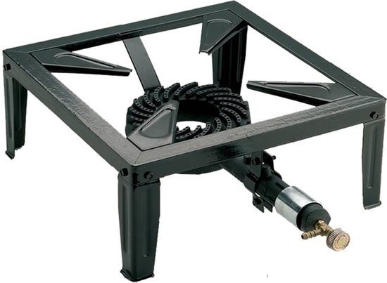 Kemper 1 pit Camping Gasstel Wokbrander | 4 Voets