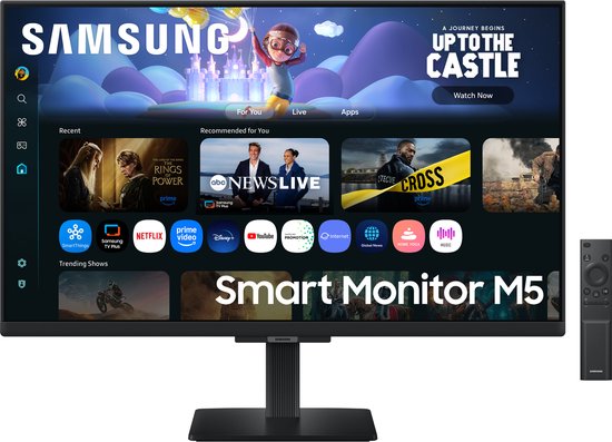 Samsung Smart Monitor 27 inch Full HD M5 M50F – Smart TV, HDR10, WIFI, Bluetooth, 60Hz, Eye Saver Mode
