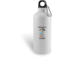 Hacebo® - Later word ik fotograaf waterfles - Fotograven - Fotografe - Foto - fotonemer - momentopname - trouwfotograaf - cameraman - camera - fototoestel - dierenfotograaf - fotografie - portretfoto - plaatje - water fles - 600ML